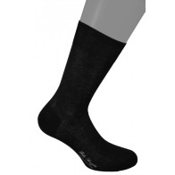 Chaussettes lisses en fil d'écosse, courtes, noires