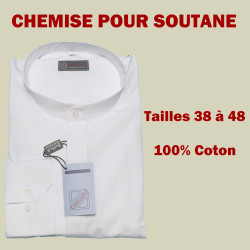 Chemise "soutane" blanche...