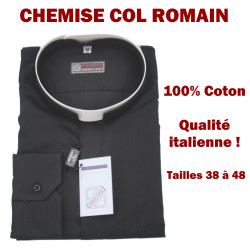 Chemise col romain 100%...