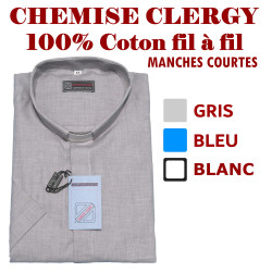 Chemise clergy coton fil à...